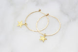 Star Hoop Earrings