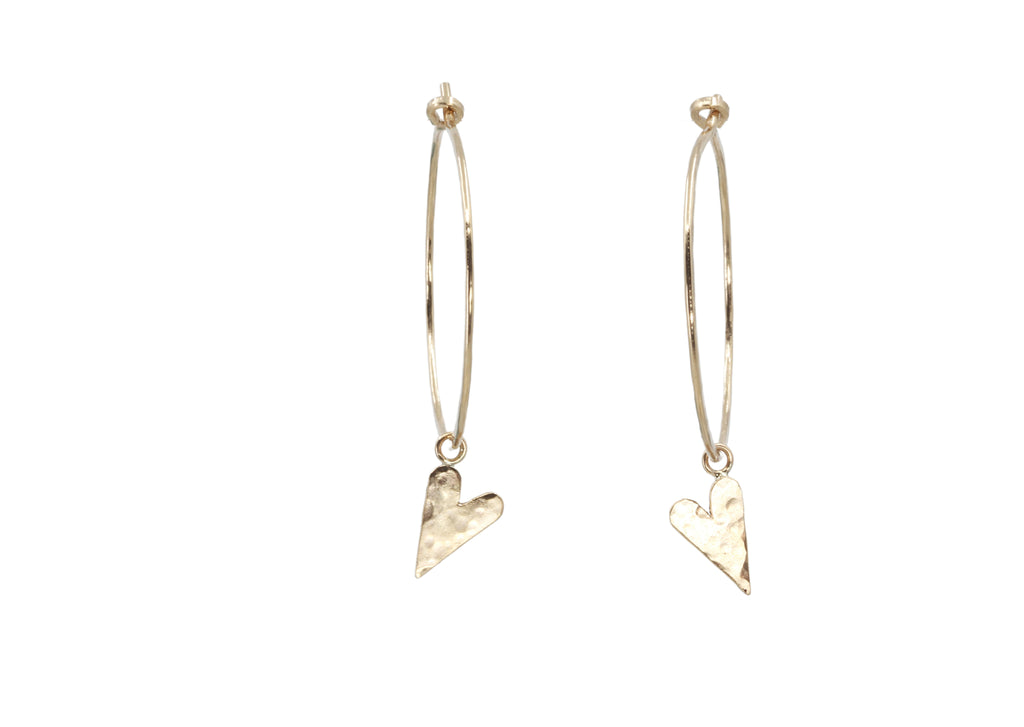 Heart Hoop Earrings