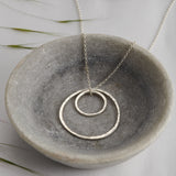 Pendant - Double Pebble Hoop - Long