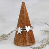 Textured Star Ring