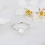 Textured Star Ring
