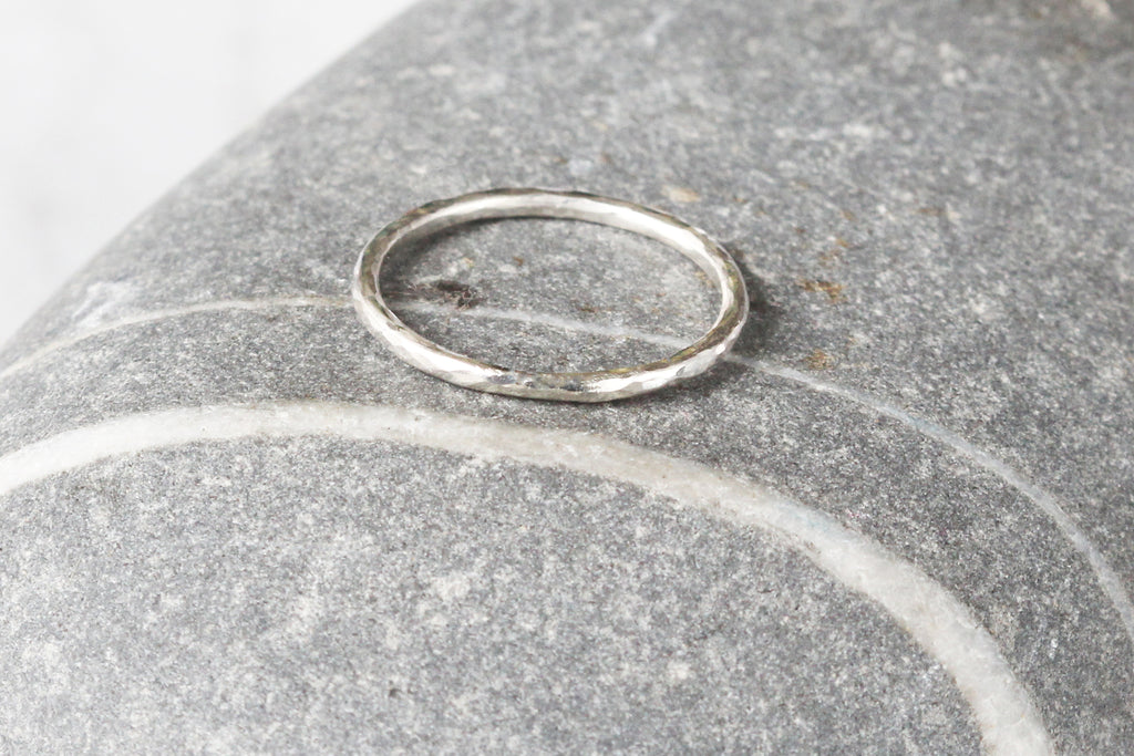 Little Hammered Stacking Ring