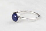 Gemstone Ring - Bezel Set 7 mm Lapis Lazuli